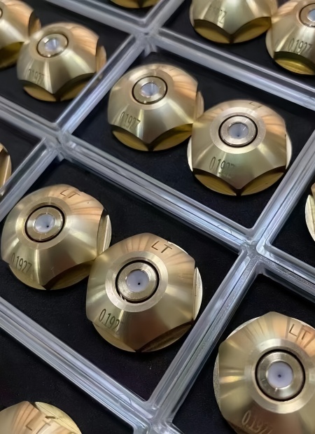 Medium speed EDM diamond guides